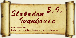 Slobodan Ivanković vizit kartica